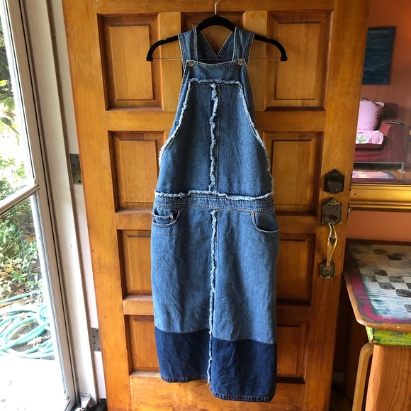 Acne Studios Midi Length Denim Bib Dress Sz 8 (could likely fit 4-10) - Picture 4 of 10